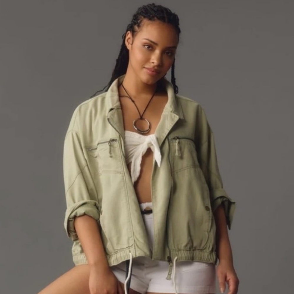 Anthropologie Pilcro Sage Utility Jacket Sz xl